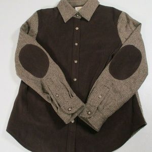 Talbots Women Sz 2 Petites Woolblend Button Blouse